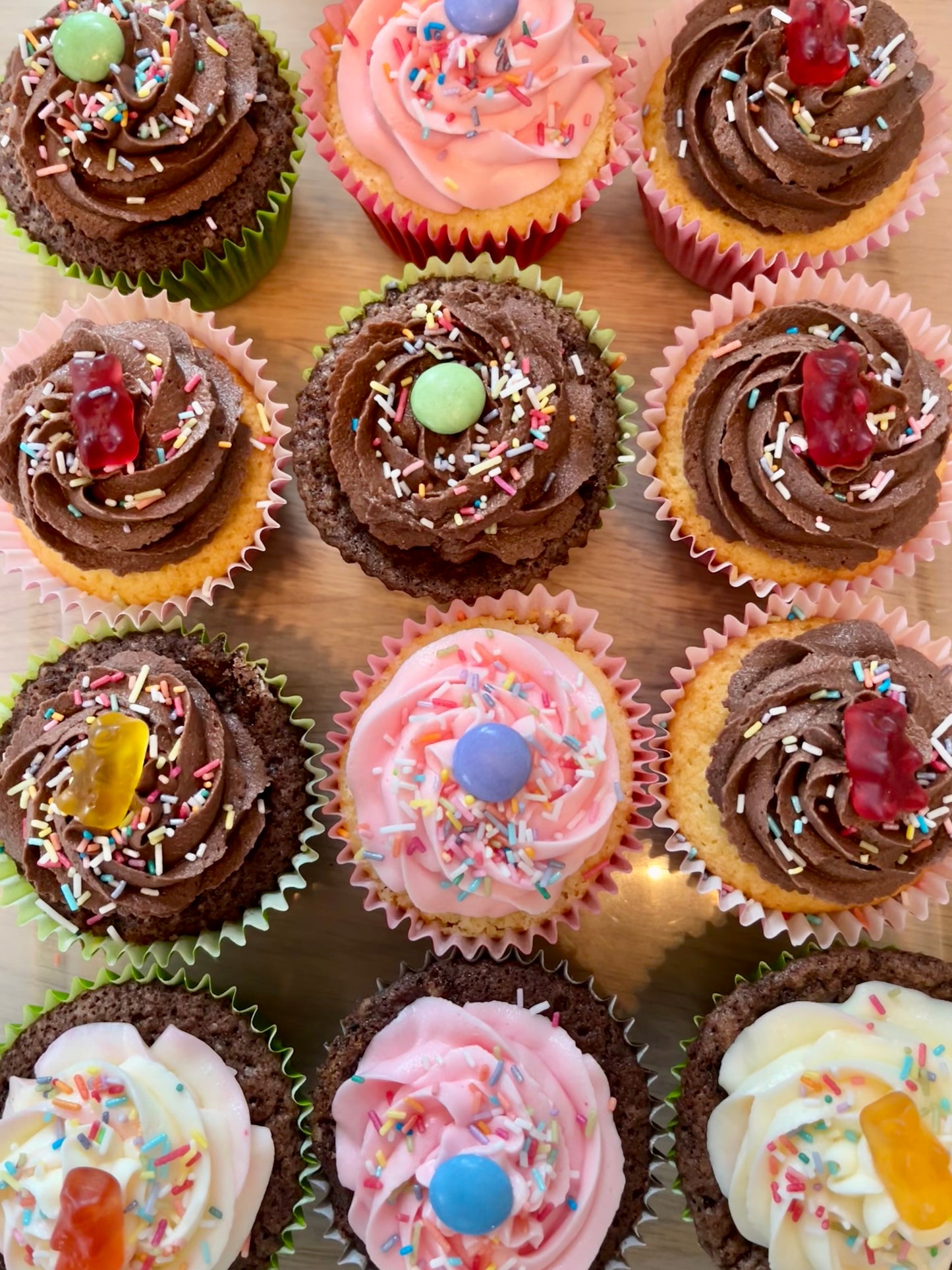 Smarties and Haribo Cupcakes